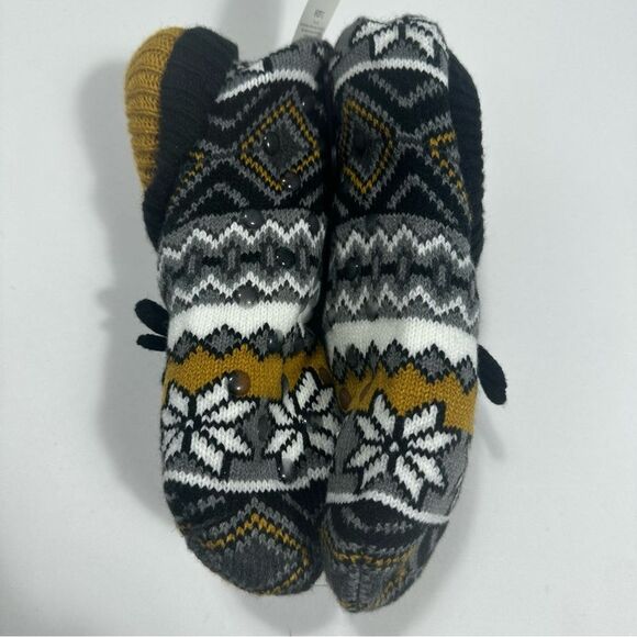 Secret Treasures Women's Multicolor Faux Fur Slipper Socks Size 4-10. 2 Pairs - Picture 3 of 9